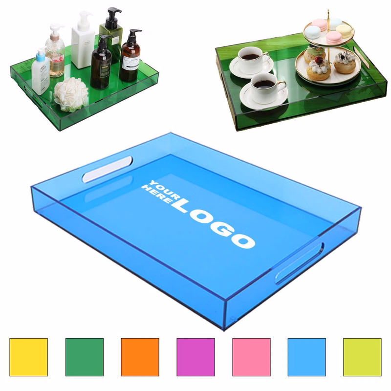Large Acrylic Tray with Handles