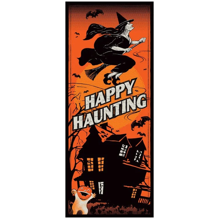 Vintage Halloween Door Covers - Witch 30" x 6' 1