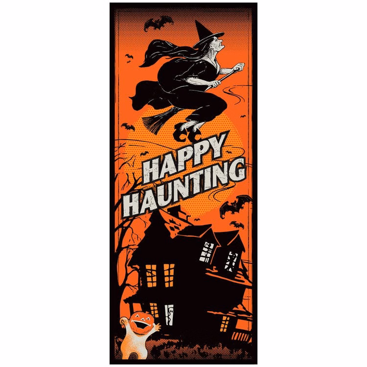 Vintage Halloween Door Covers - Witch 30" x 6'