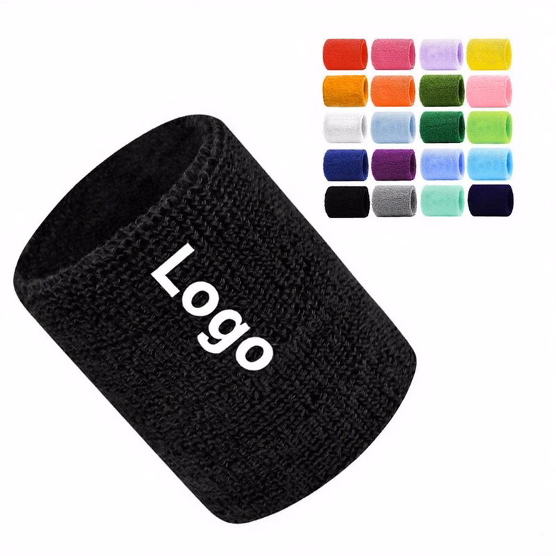 Colorful Sports Polyester Sweat-Absorbing Wristband