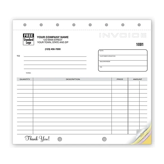 Invoices, Classic Design, Lined, Small 1