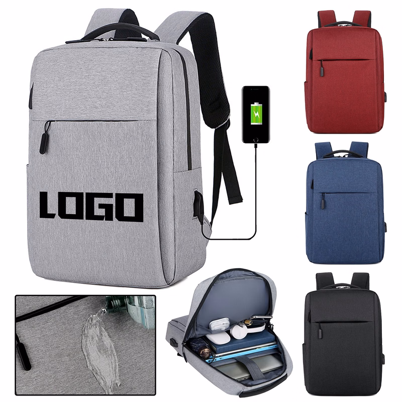 Water Resistant Laptop Travel Bag with USB Charging Port