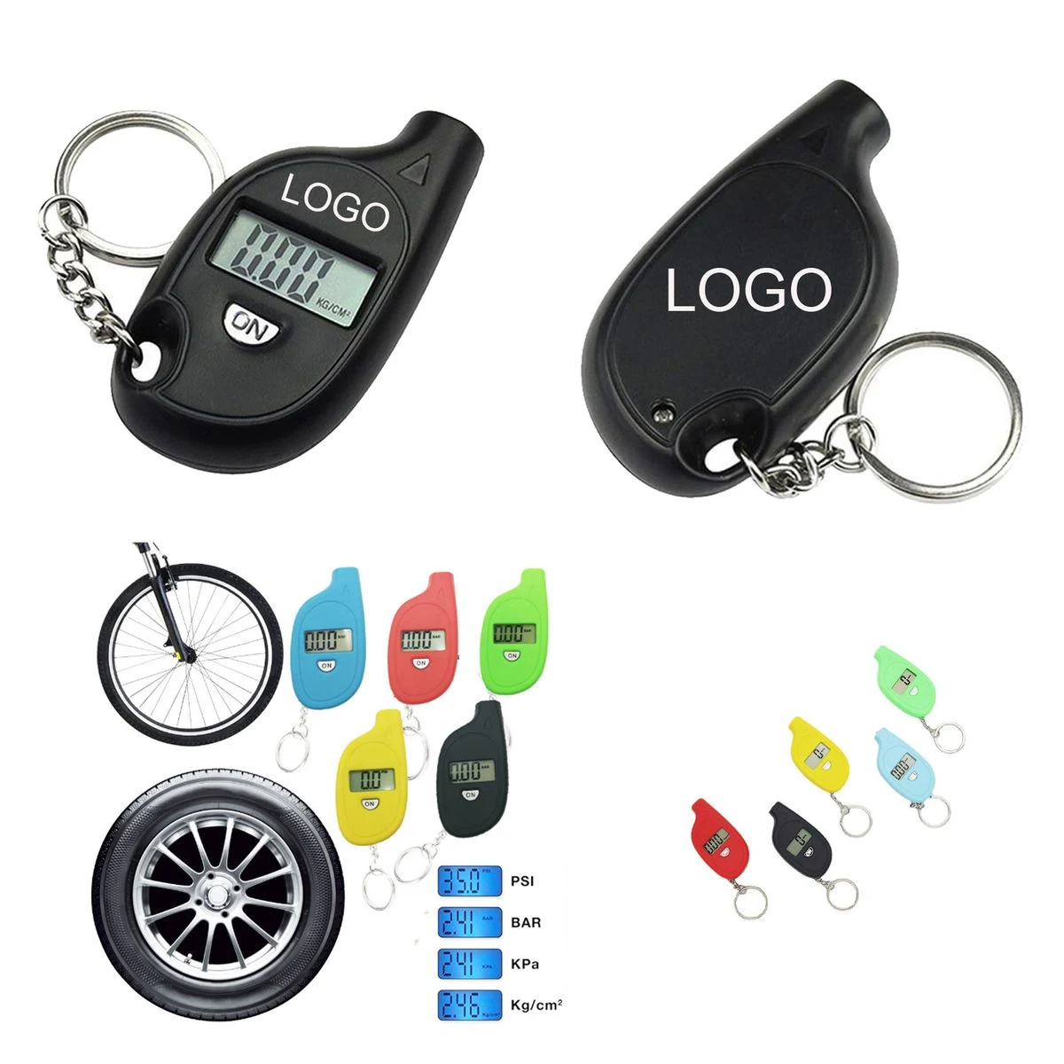 Portable Digital Key Chain Tyre Pressure Gauge 1