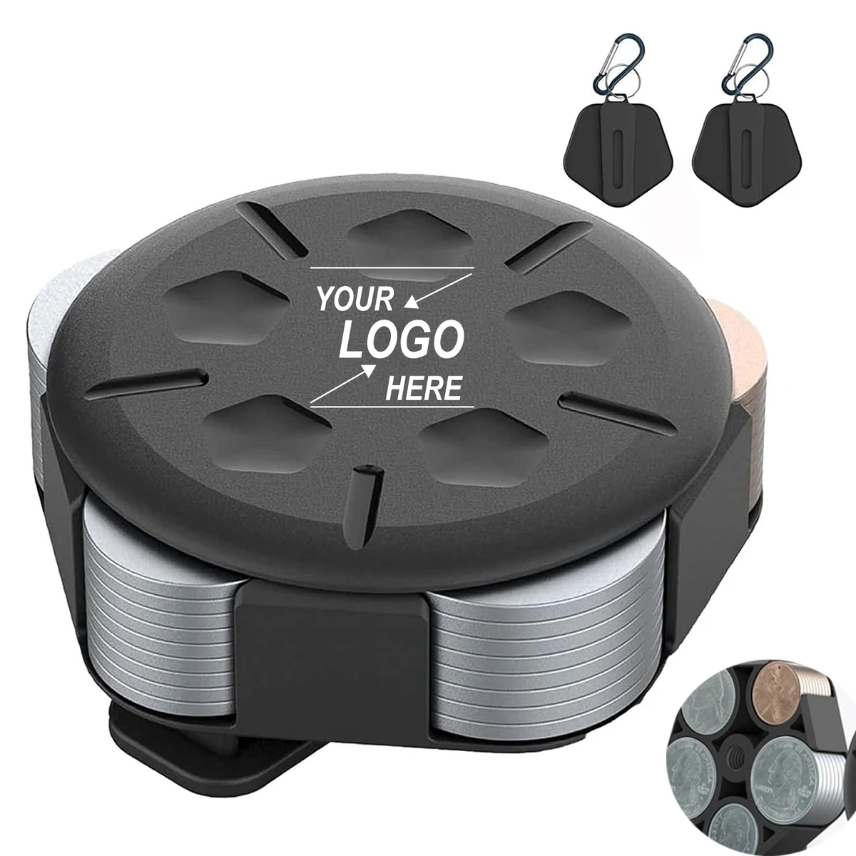 Portable Clip-On Coin Organizer 1