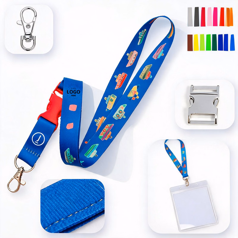 Custom Printed Lanyard with Detachable Buckle