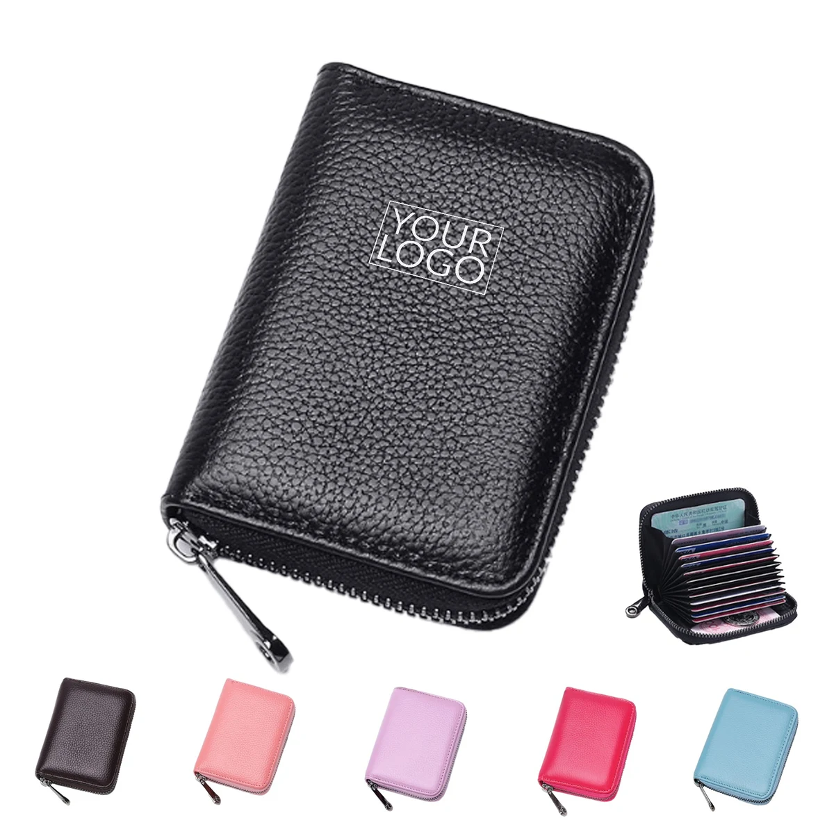 Blocking Credit Card Holder Leather Wallet 1