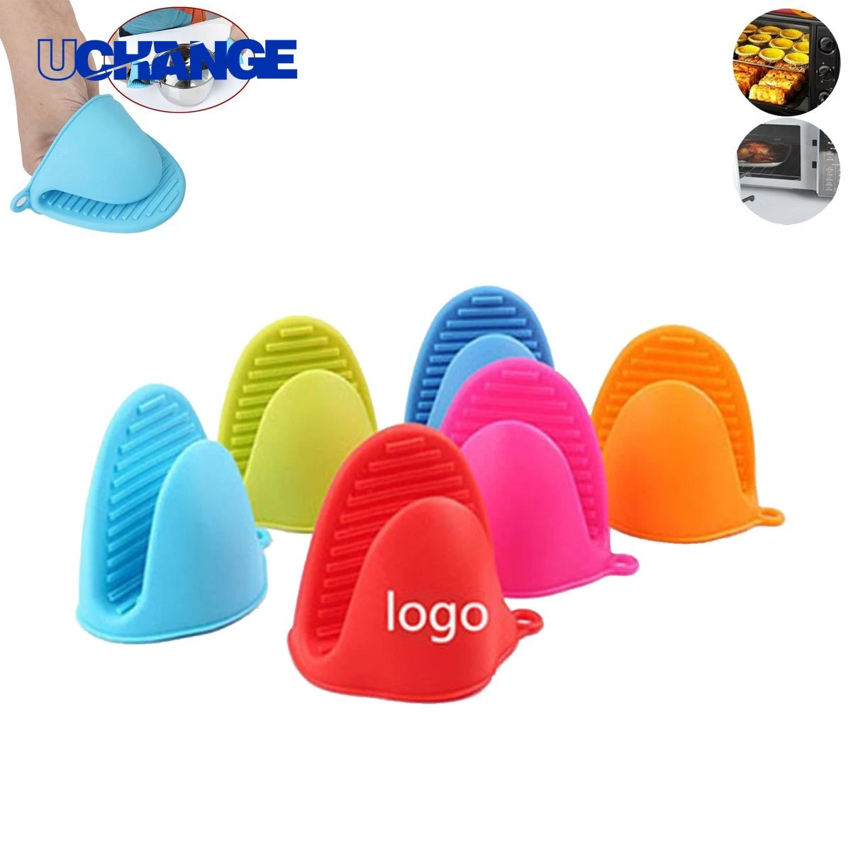 Branded Silicone Oven Mitt 1