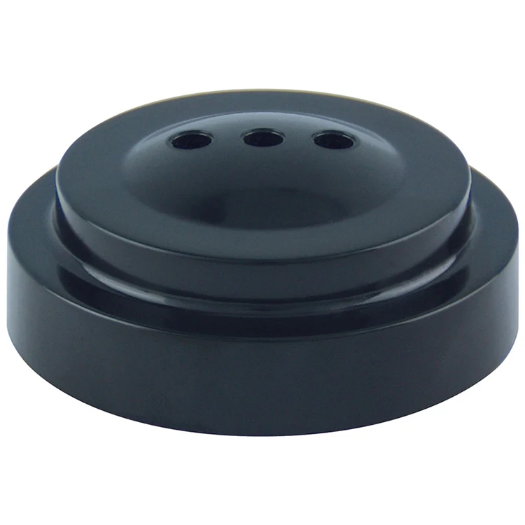 3 Hole Black Plastic Flag Base for 4" x 6" Stick Flags with 10" Staffs 1