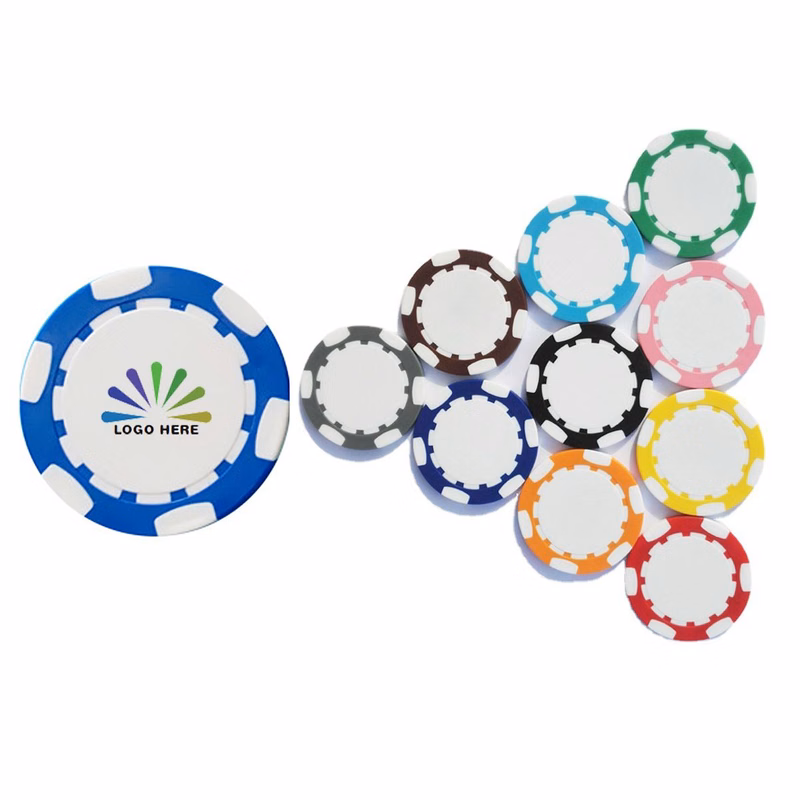 Two-Tone Plastic Poker Chips for Casino and Game Nights