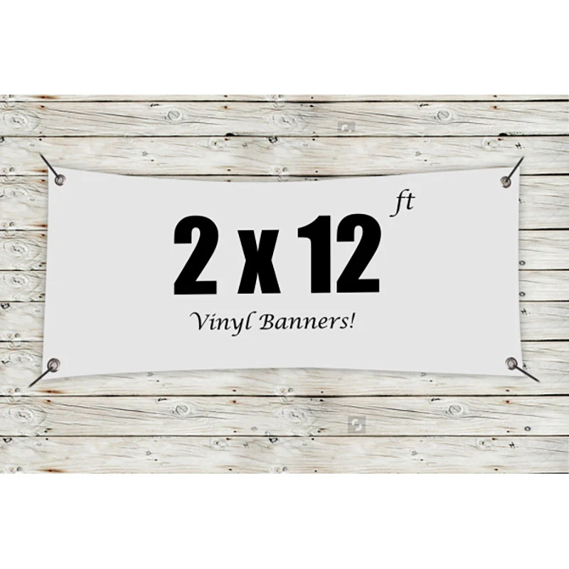 Custom 2' x 12' Vinyl Banners 1