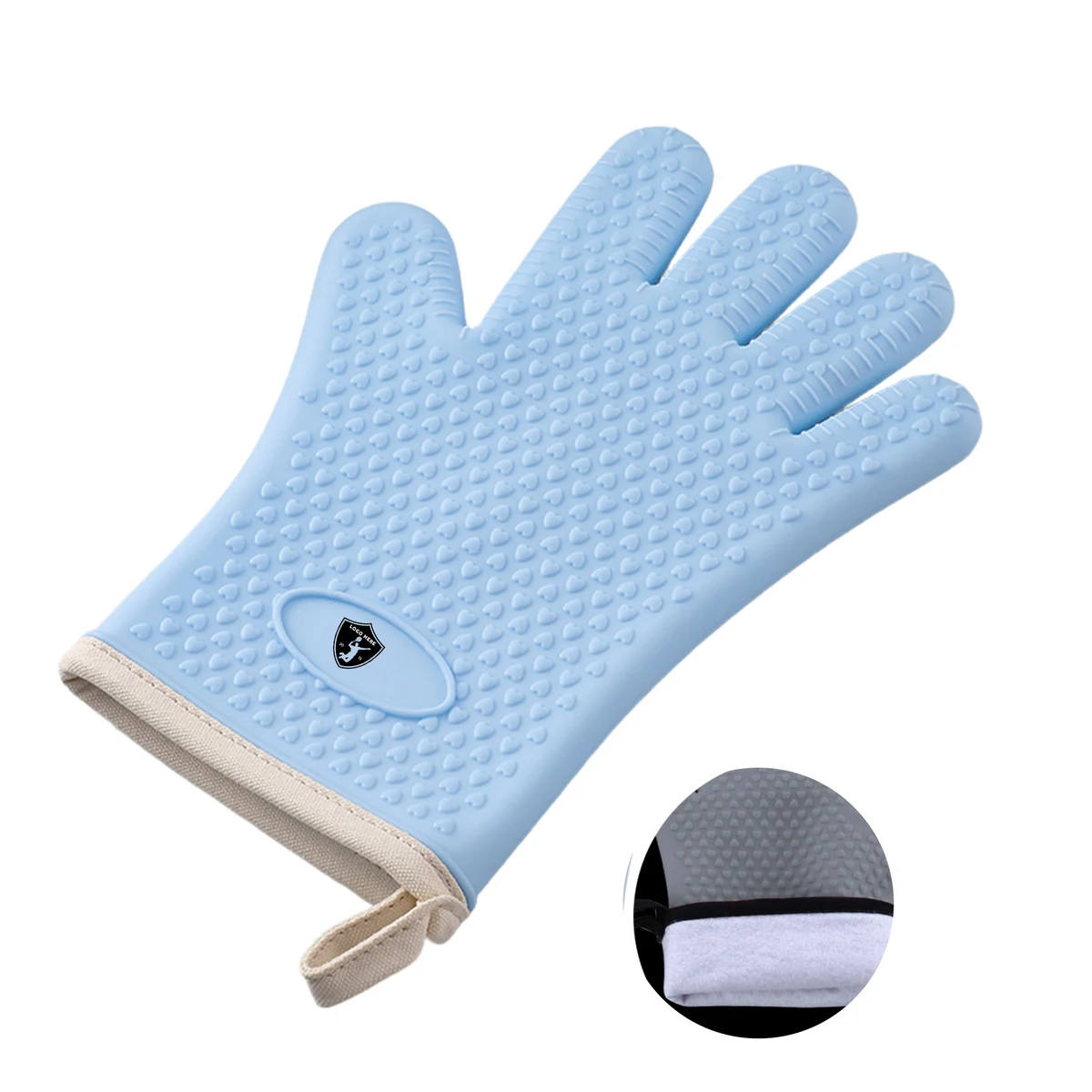 MOQ 50 Heat Resistant Silicone Oven Mitts for Cooking and Baking 1
