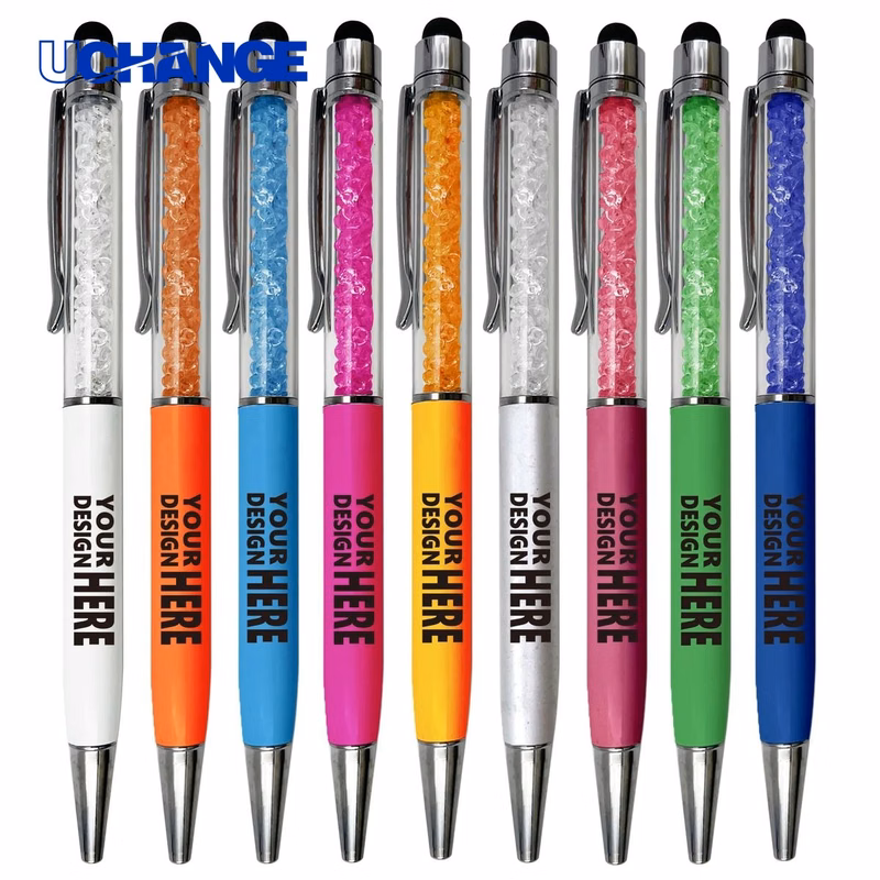 Crystal Ballpoint Pen with Stylus for Gifts