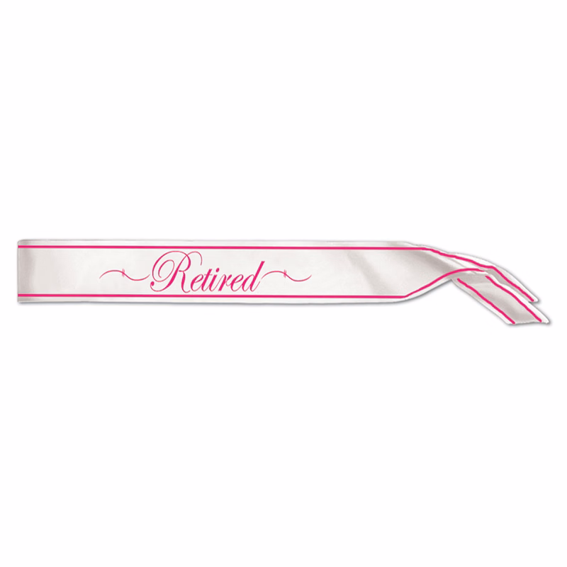 Retired Satin Sash