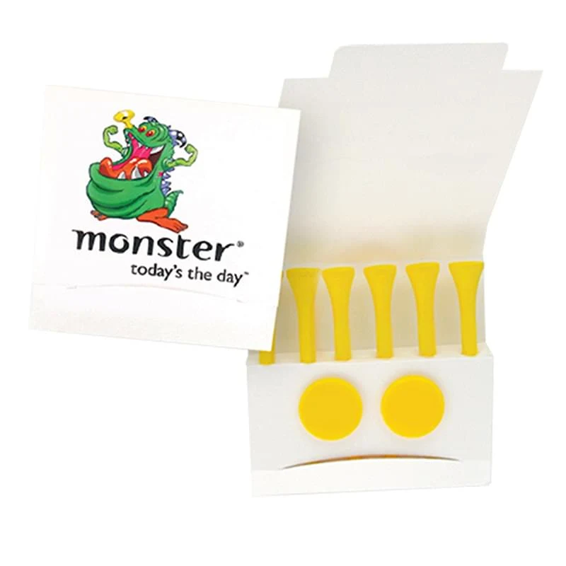 Custom Printed Matchbook Packet with 6 Tees & 2 Ball Markers 1