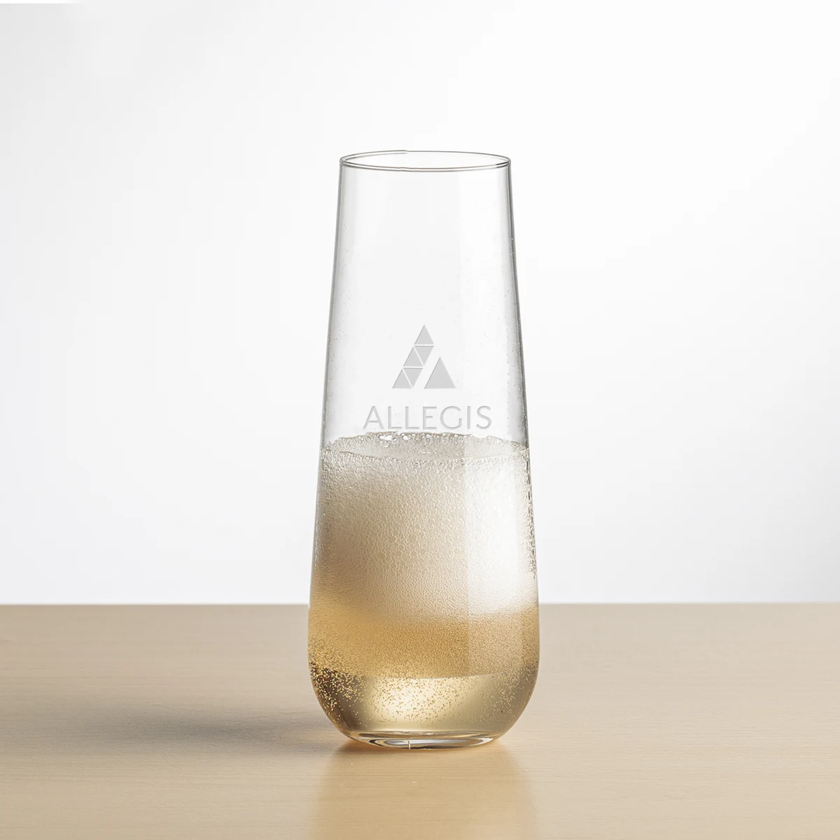 Cannes Stemless Flute - Deep Etch 1