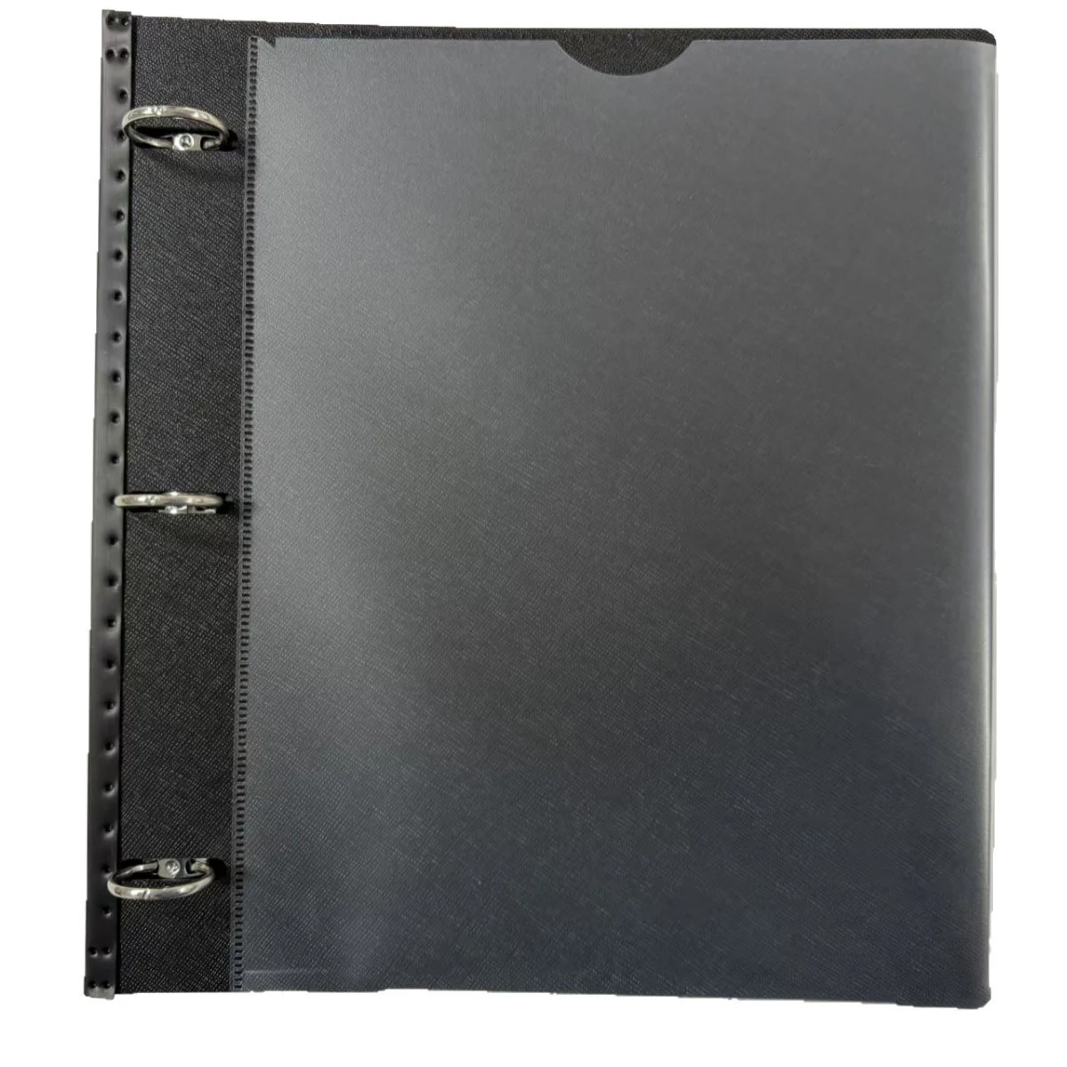 Expandable Flexible Binder with Clear Catalog Pocket 1