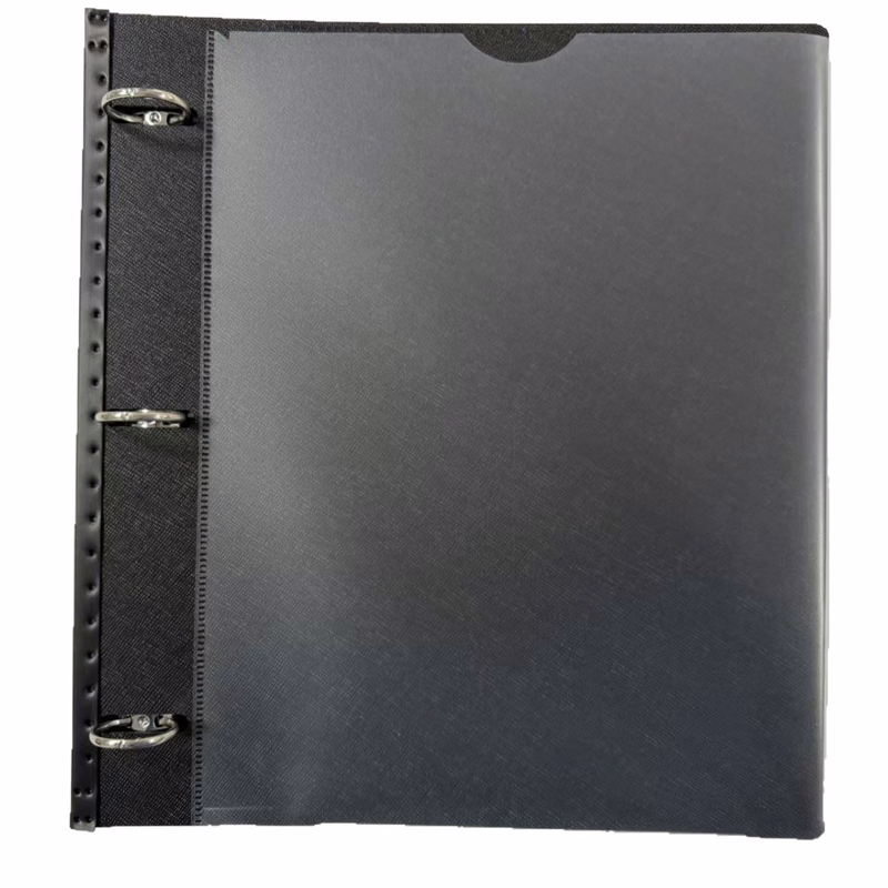 Expandable Flexible Binder with Clear Catalog Pocket