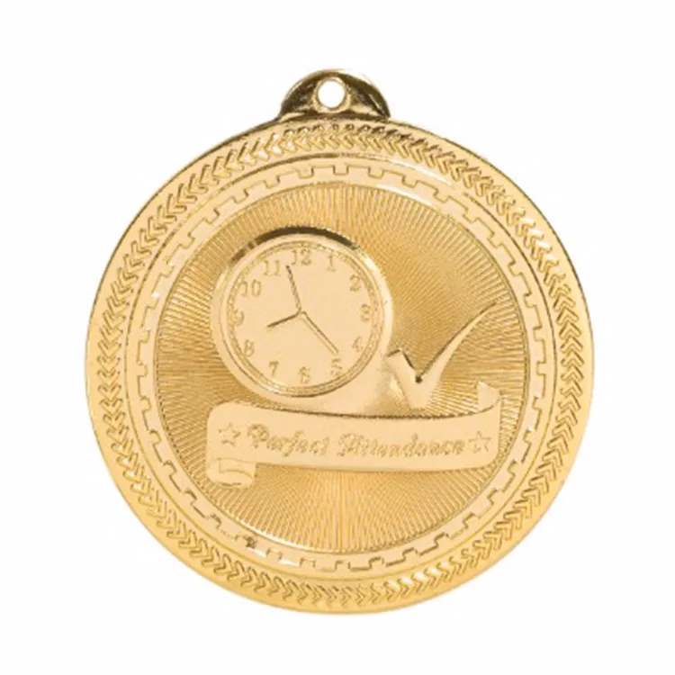 2" BriteLazer Medal-Perfect Attendance