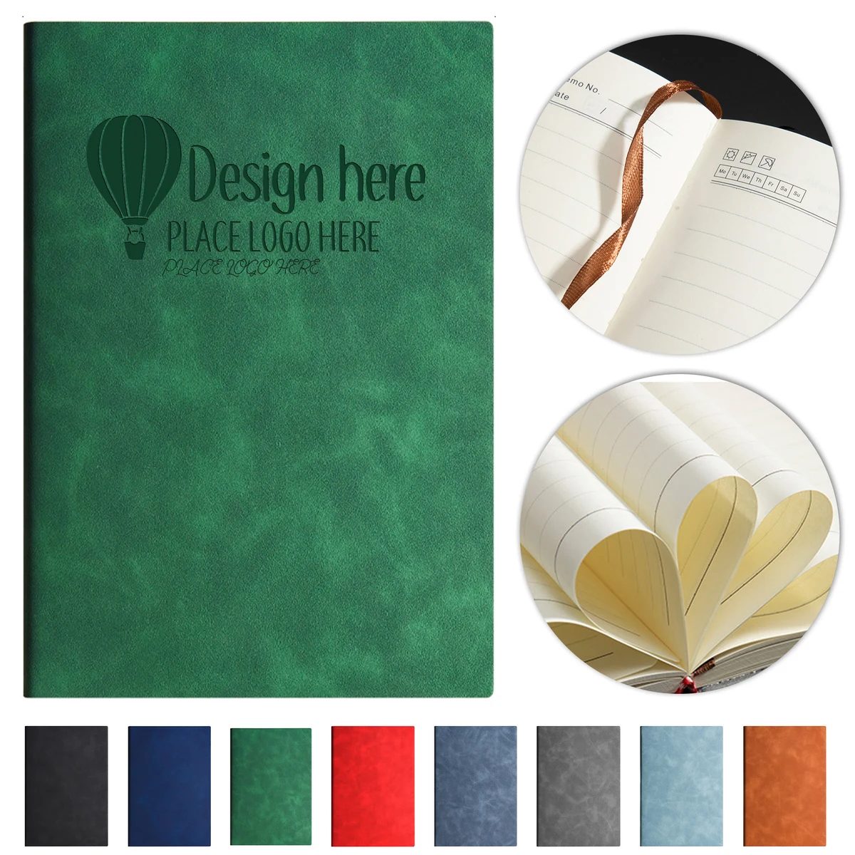 8-Color PU Leather A5 Office Notebook 1