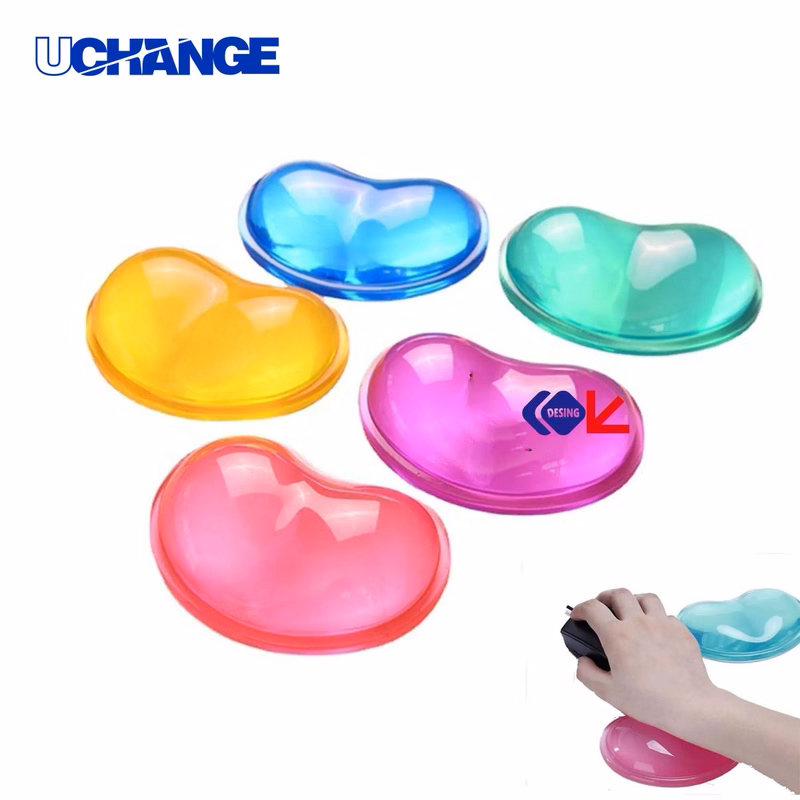 Ergonomic Heart-Shaped Silicone Wrist Mouse Pad Mat