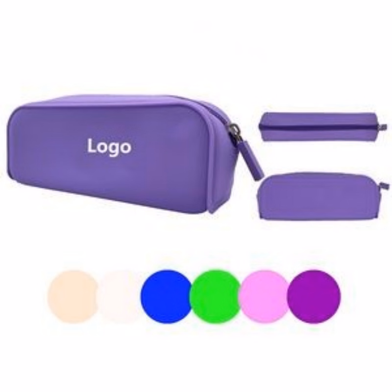 Silicone Square Stationery Pen Bag
