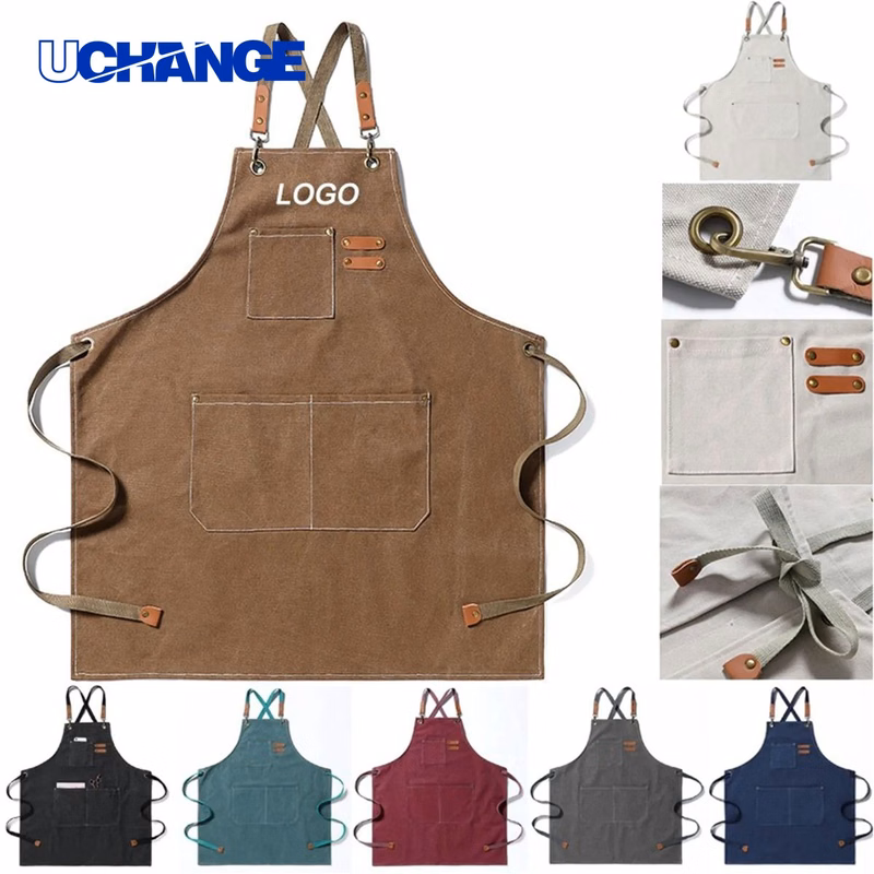 Adjustable Denim Bib Work Apron for Workwear and Daily Use
