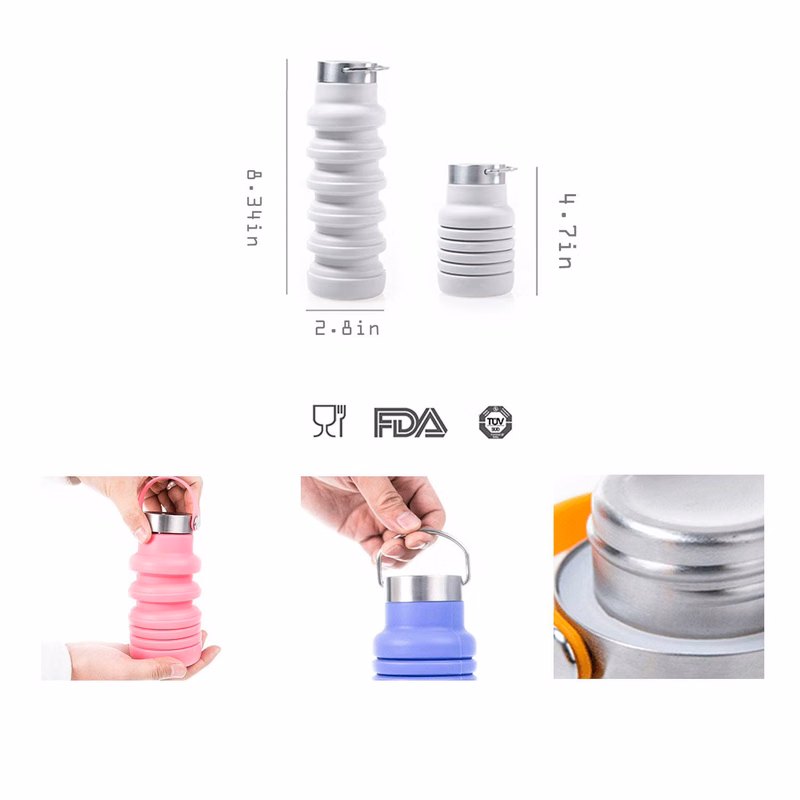 17 Oz Portable Silicone Folding Cup
