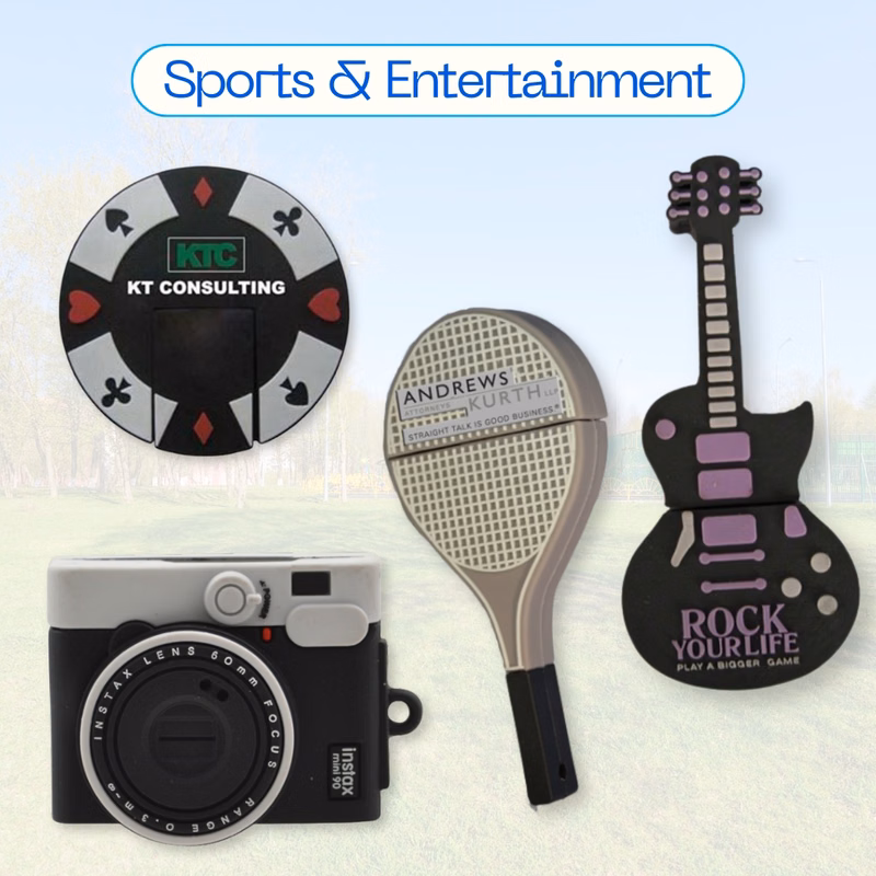 Custom Sports & Entertainment-Themed USB Drives