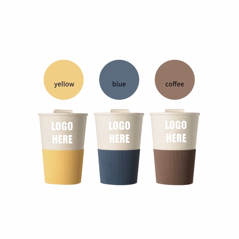 Custom 13.6 oz Wheat Fiber Coffee Travel Tumbler