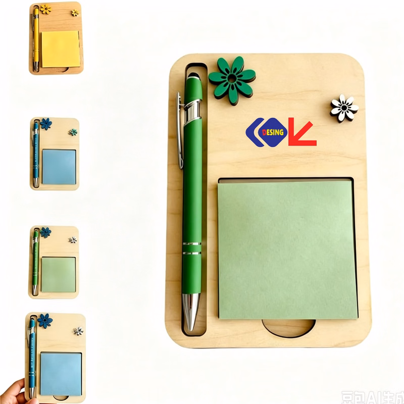 Wood Memo Pad Holder