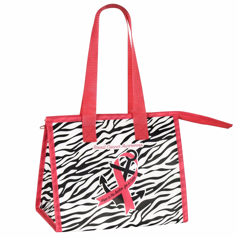 Custom Insulated Awareness Lunch Cooler Bag 9.5"x8"x6.5