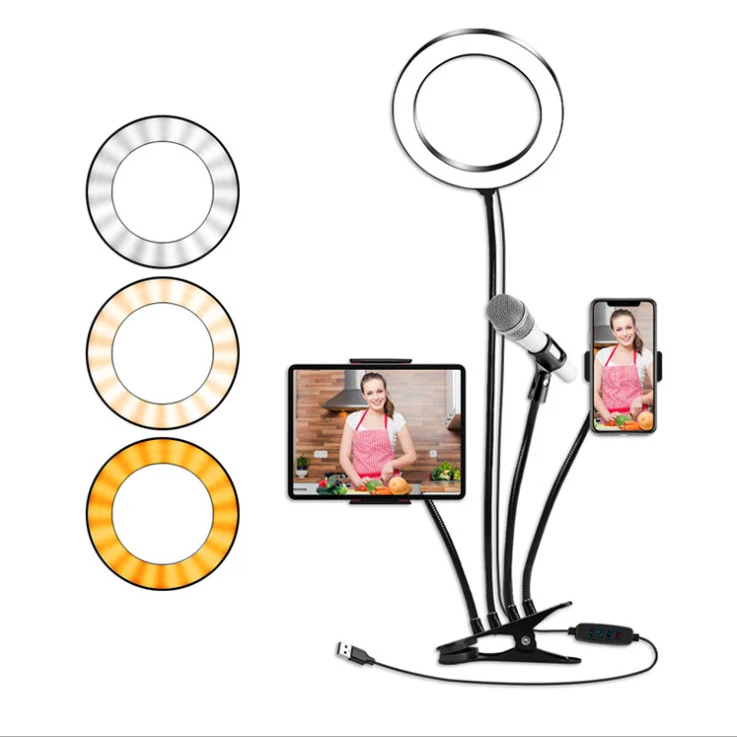 LED ring light holder Live Broadcast Phone Bracket 1
