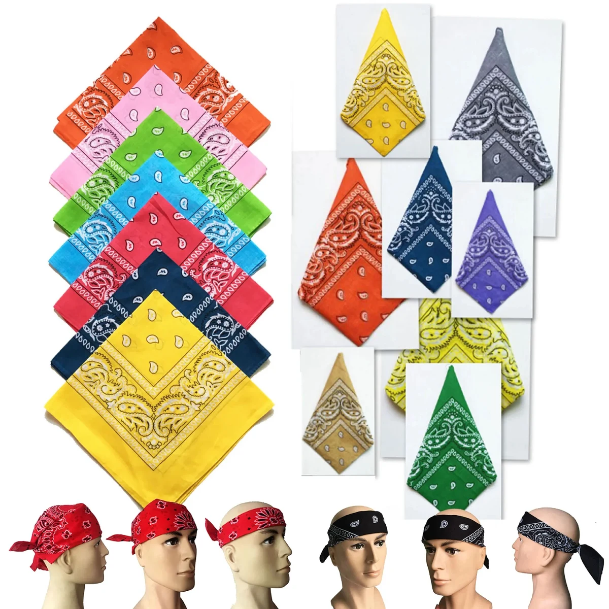 21.25"*21.25" Dye-Sublimated Bandana 1