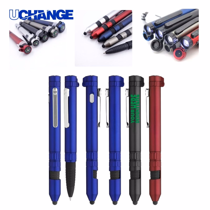 Custom Outdoor Multifunction Tool Pen With Compass for Scouts