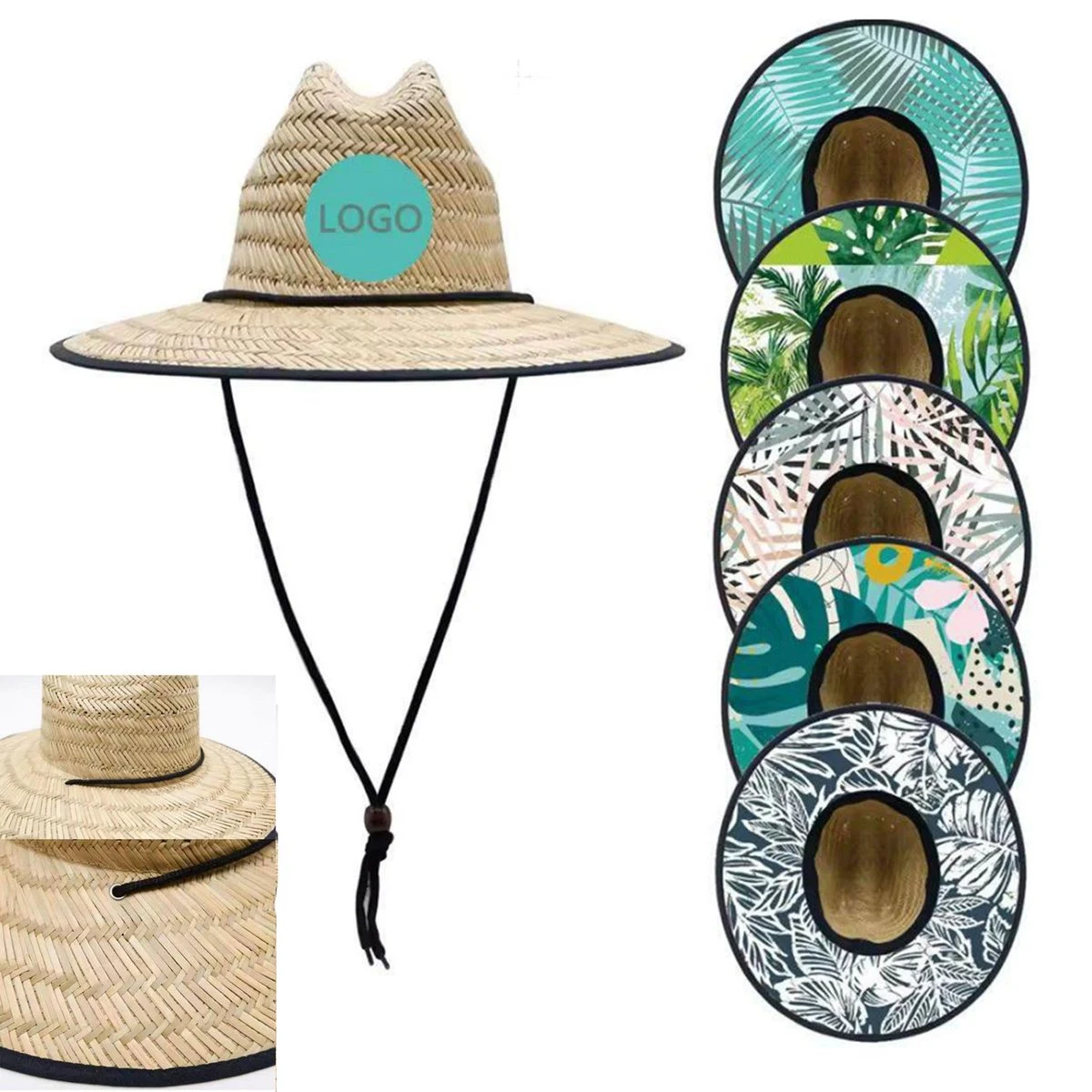 MOQ50 Classic Straw Sun Hat With Wide Brim 1