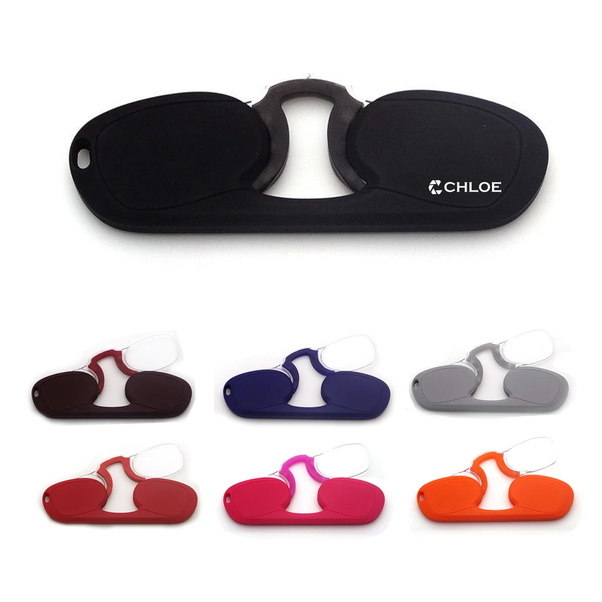 Pinch nose silicone reading glasses 1
