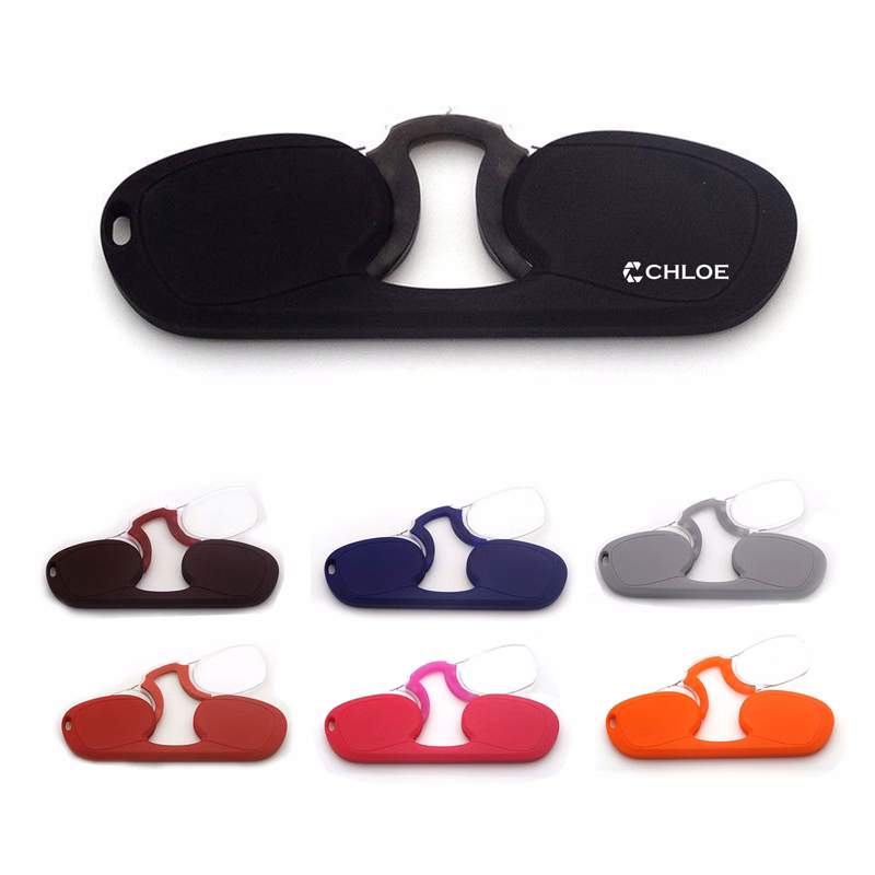 Pinch nose silicone reading glasses
