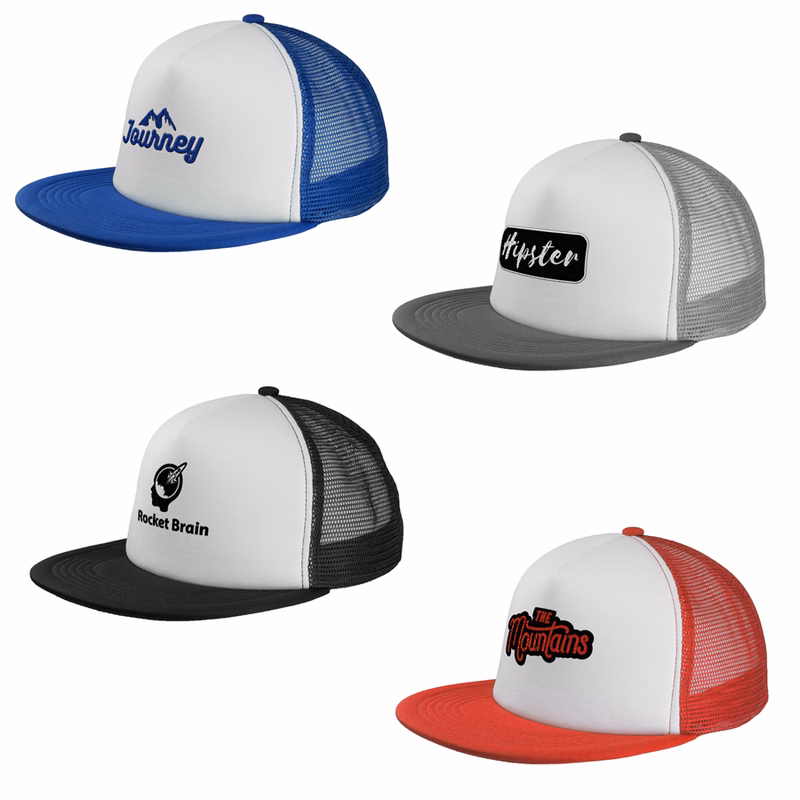 Vintage-Inspired Snapback Trucker Hat - Unstructured Fit