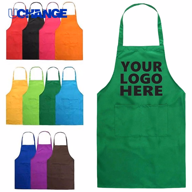 Plain Apron with Front Pocket