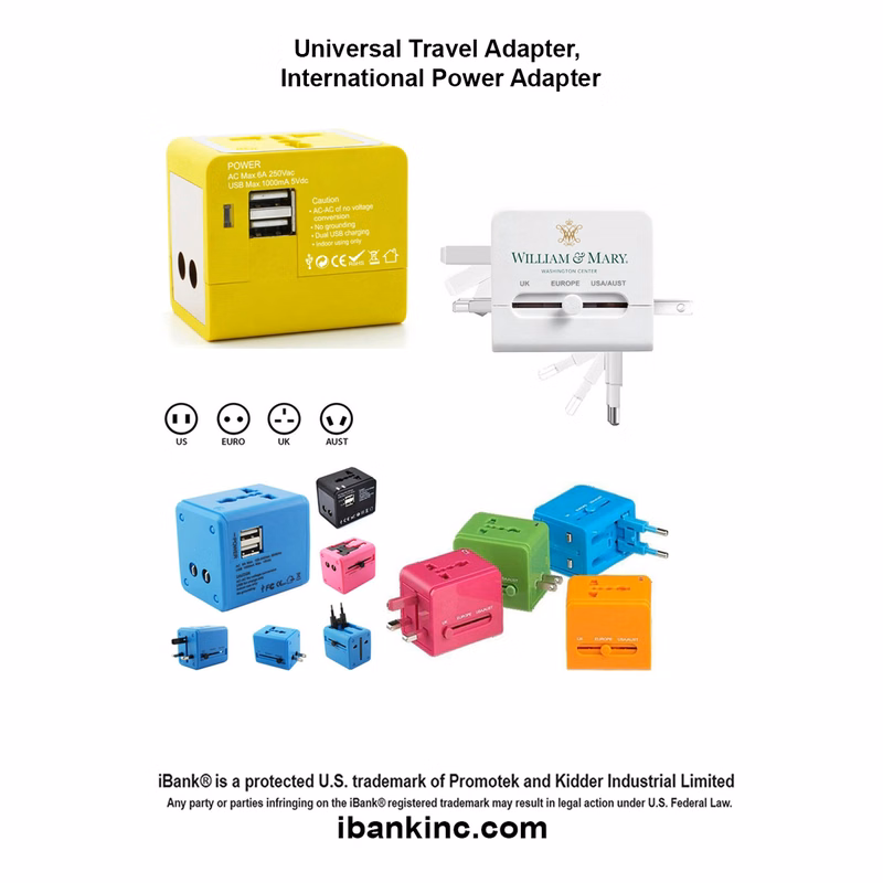 iBank ® Universal Travel Adapter, International Power Adapter