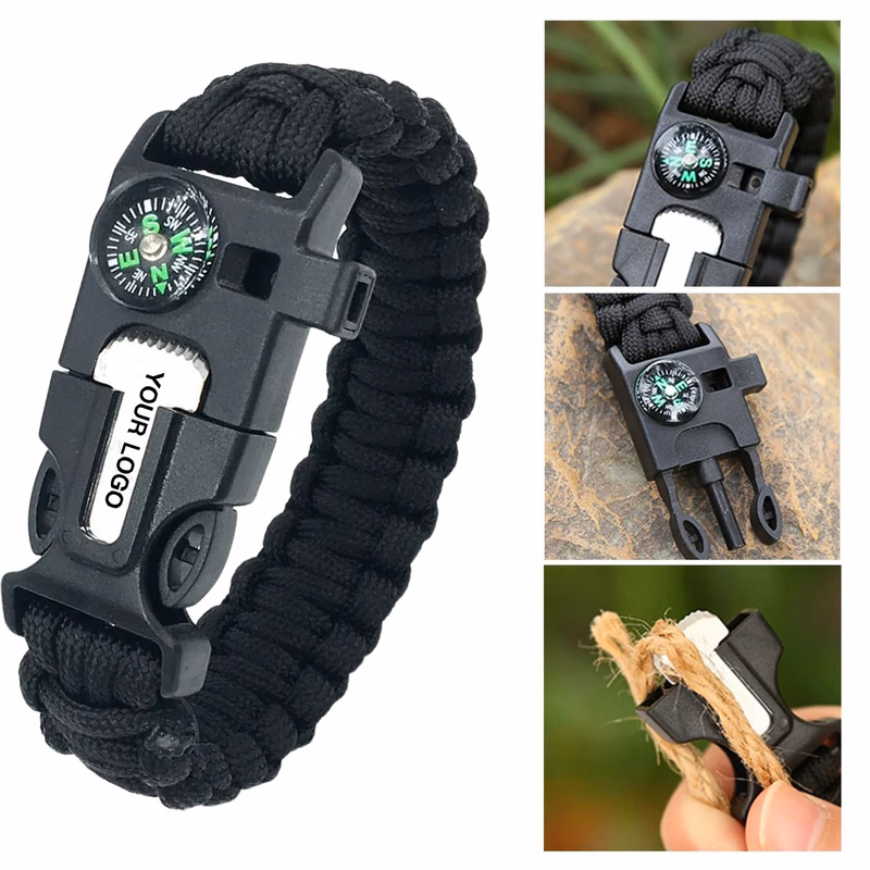 Multifunctional Paracord Bracelet for Camping