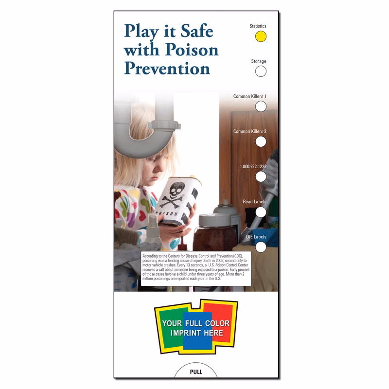 SLIDE CHART - Play It Safe With Poison Prevention Slide Chart