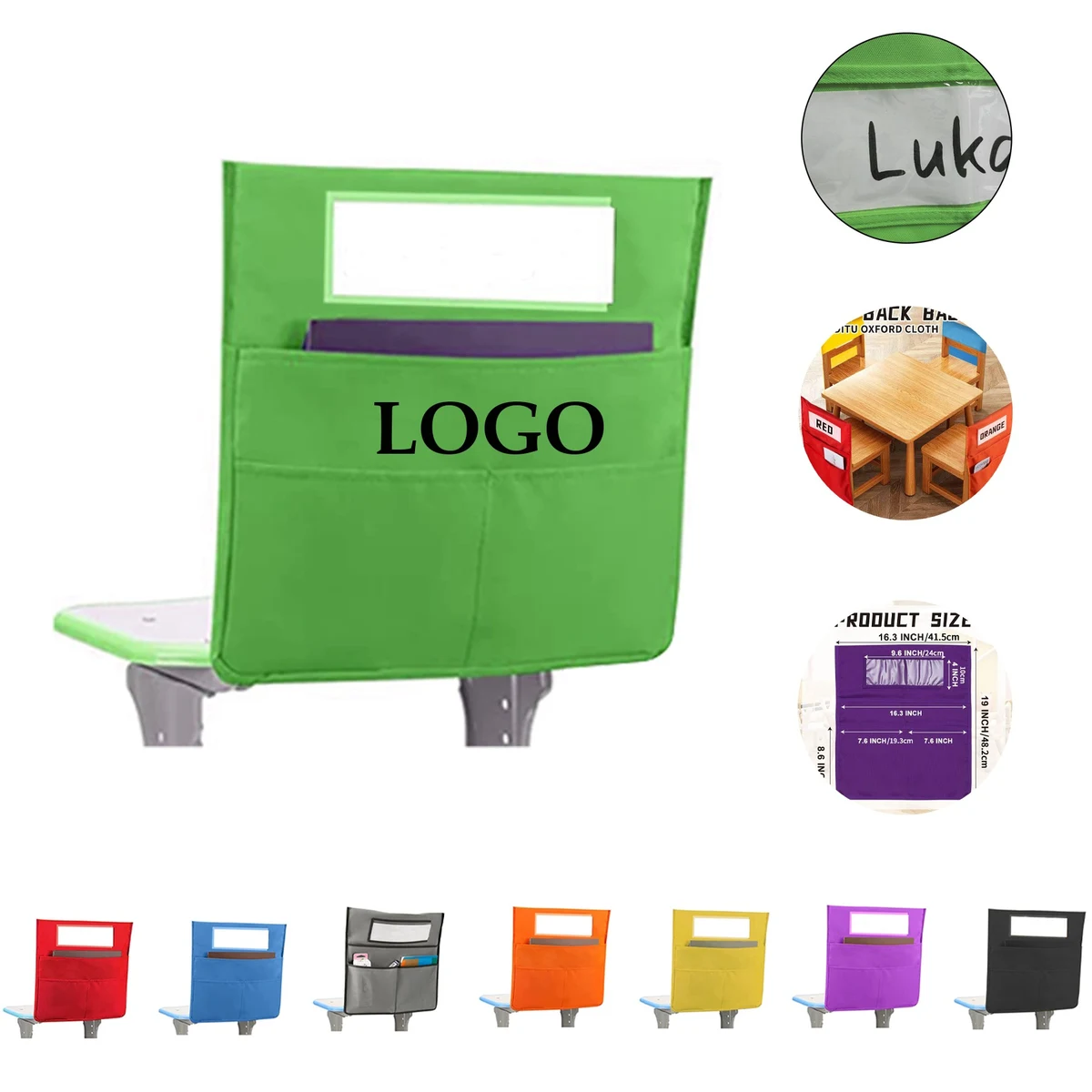Classroom Chairback Buddy Pocket Chart 1