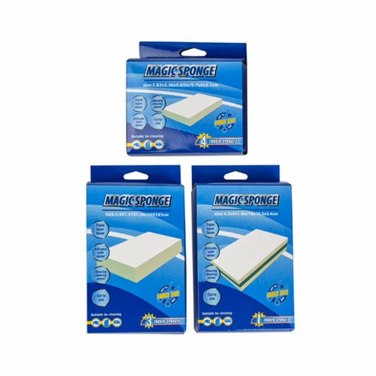 Sponge Eraser Cleaning Pads - Assorted Sponge Sizes