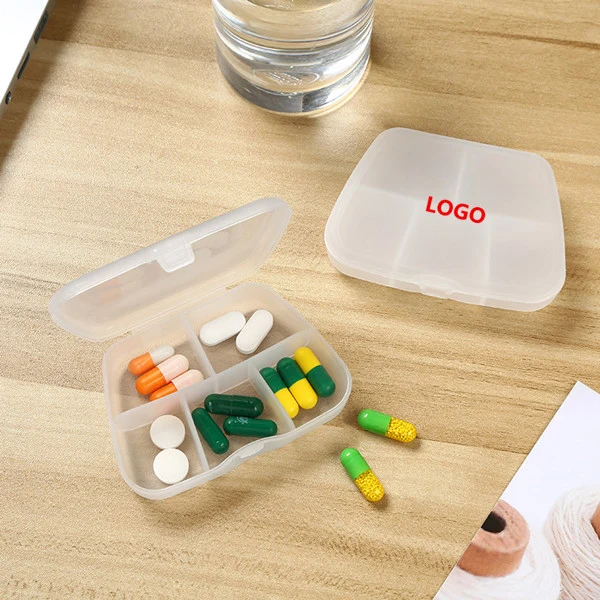 5 compartments transparent pill box 1