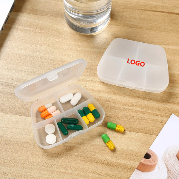 5 compartments transparent pill box