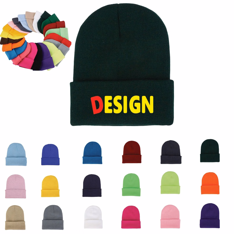 Winter Knit Caps Soft Ski Hat Unisex