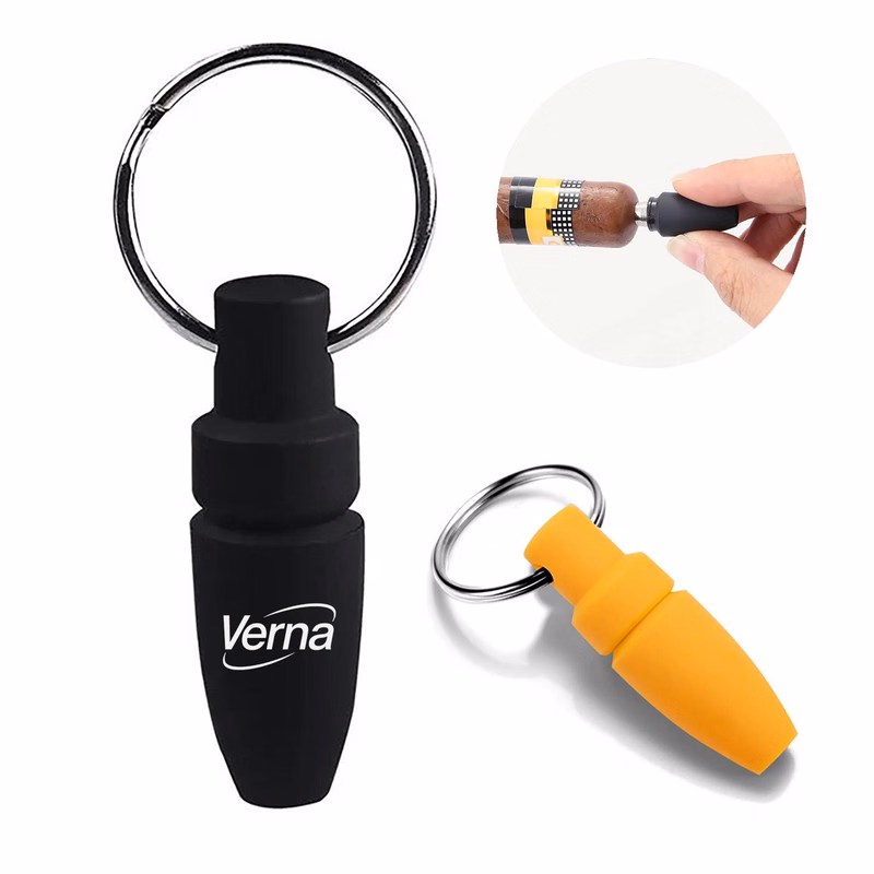 Plastic Cigar Punch Cutter Keychain
