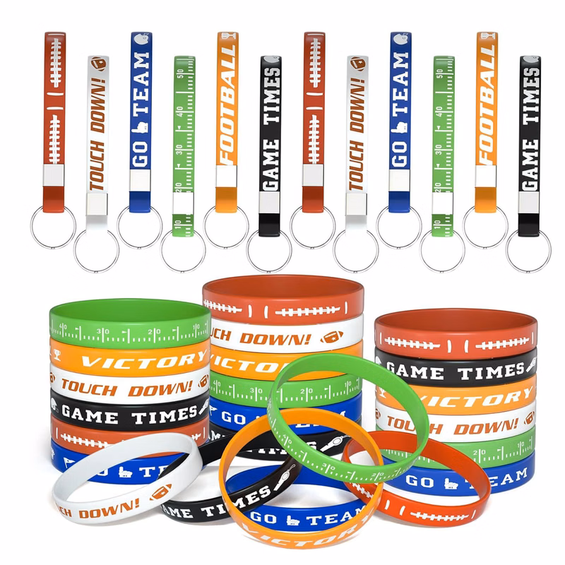 MOQ 50pcs Silicone Key Chain