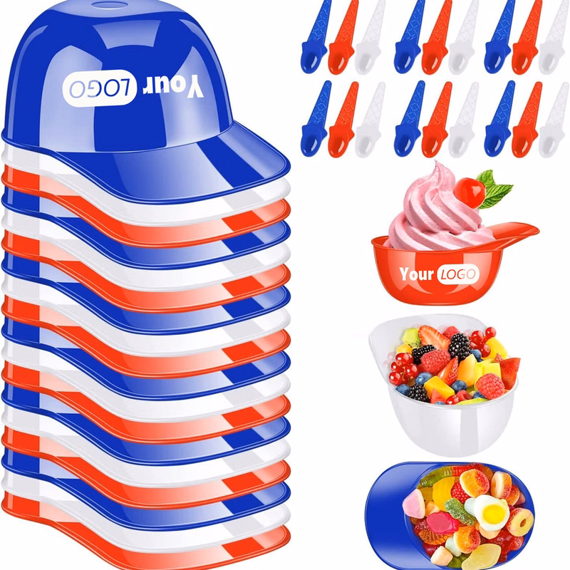 8oz Baseball Helmet Ice Cream Snack Bowl